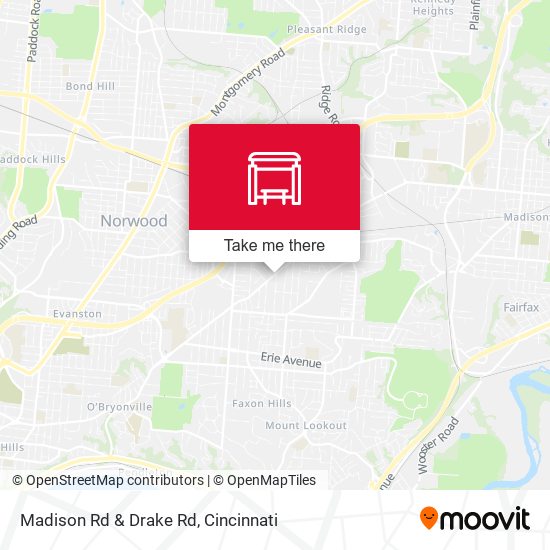 Madison Rd & Drake Rd map