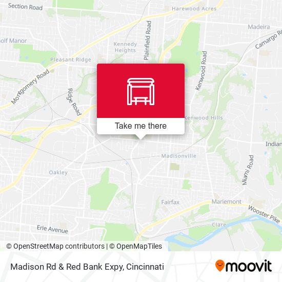Madison Rd & Red Bank Expy map