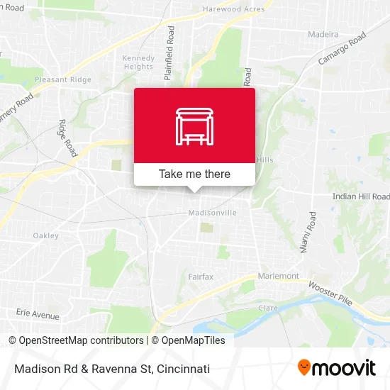 Madison Rd & Ravenna St map