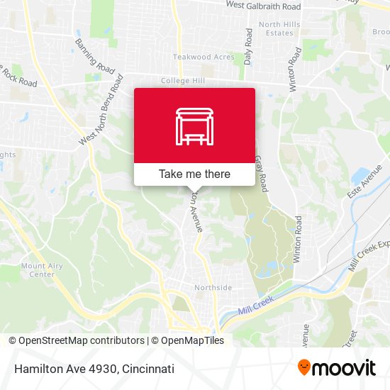 Mapa de Hamilton Ave 4930