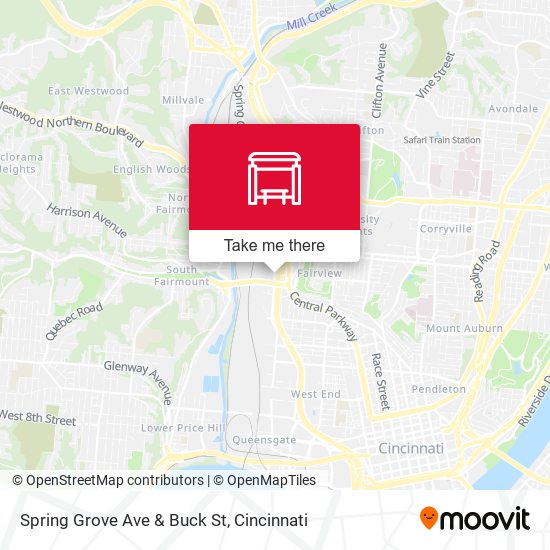 Mapa de Spring Grove Ave & Buck St