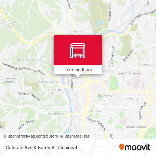 Mapa de Colerain Ave & Bates Al
