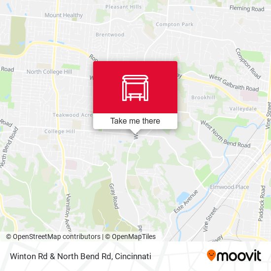 Winton Rd & North Bend Rd map
