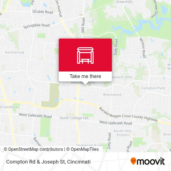 Compton Rd & Joseph St map
