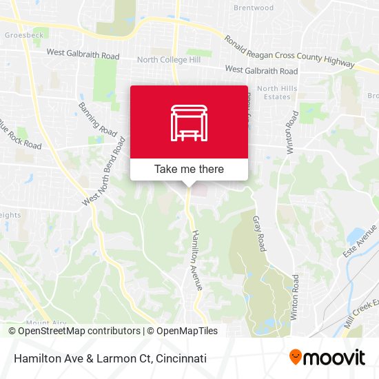 Hamilton Ave & Larmon Ct map