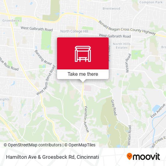 Mapa de Hamilton Ave & Groesbeck Rd