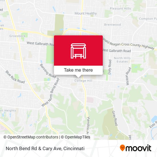 North Bend Rd & Cary Ave map