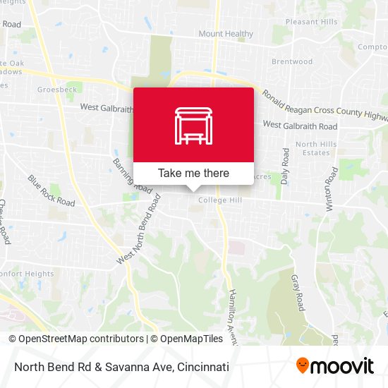 North Bend Rd & Savanna Ave map