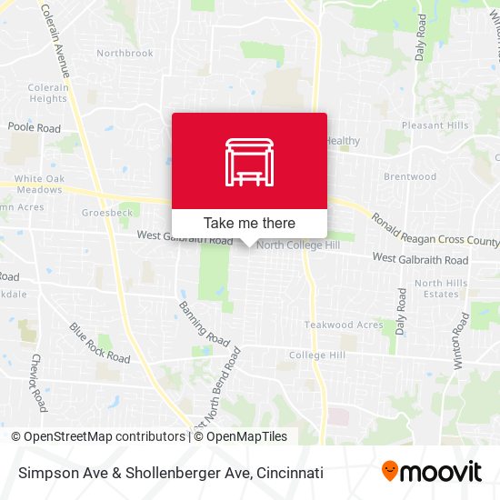 Simpson Ave & Shollenberger Ave map