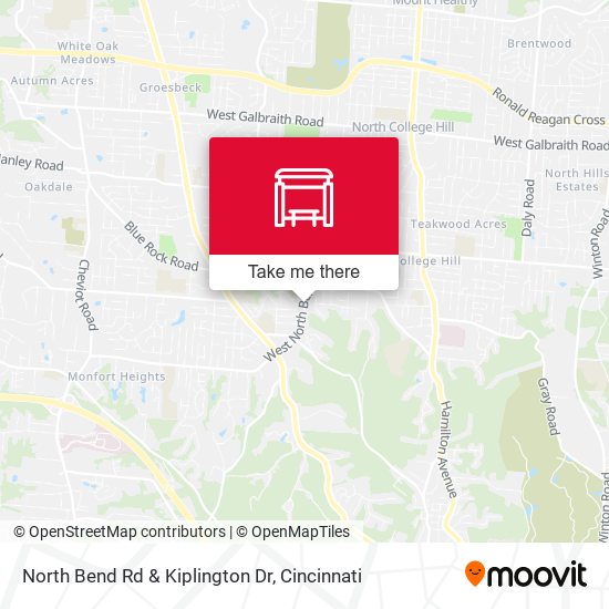 Mapa de North Bend Rd & Kiplington Dr