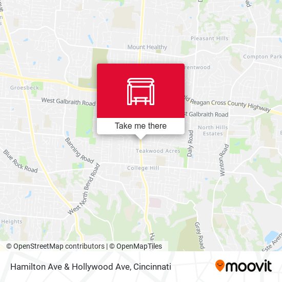 Hamilton Ave & Hollywood Ave map
