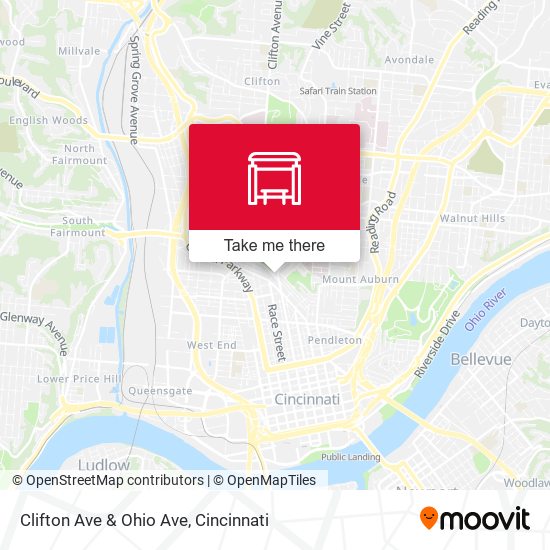 Mapa de Clifton Ave & Ohio Ave
