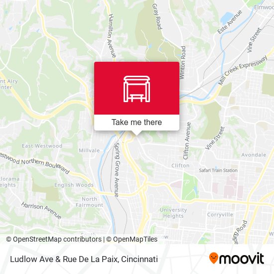 Ludlow Ave & Rue De La Paix map
