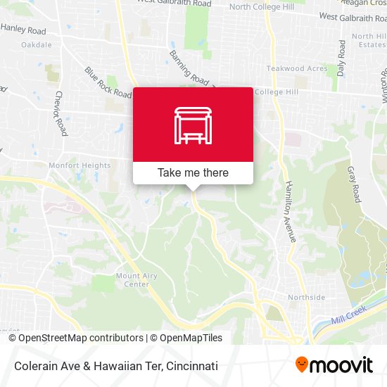 Mapa de Colerain Ave & Hawaiian Ter