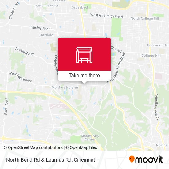 North Bend Rd & Leumas Rd map