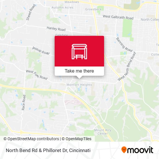Mapa de North Bend Rd & Philloret Dr