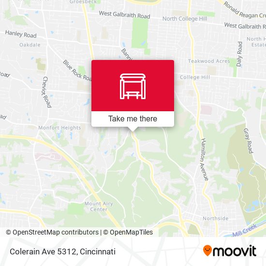 Mapa de Colerain Ave 5312