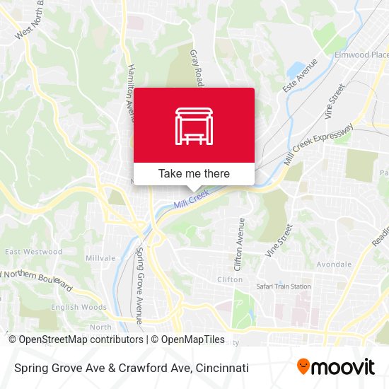 Mapa de Spring Grove Ave & Crawford Ave