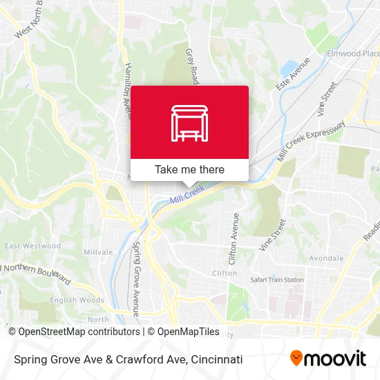 Spring Grove Ave & Crawford Ave map