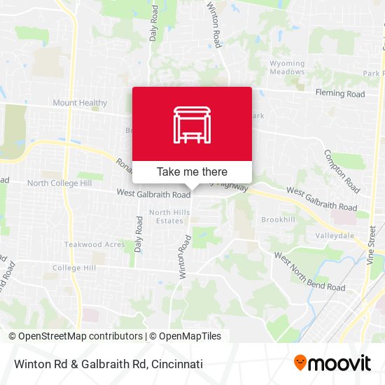 Winton Rd & Galbraith Rd map