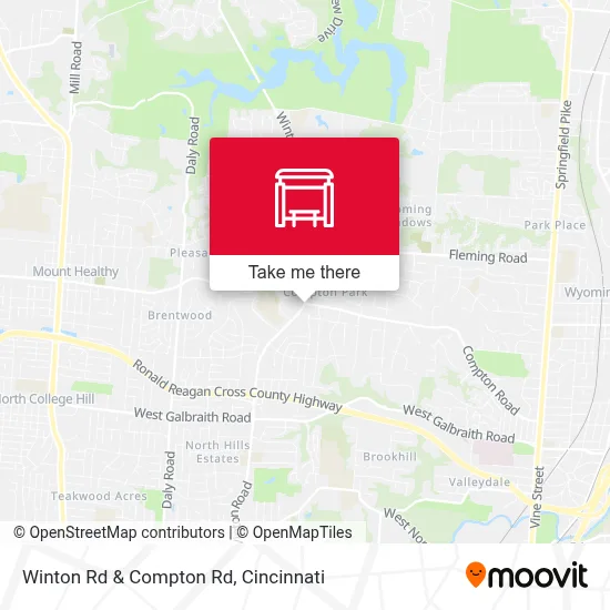 Winton Rd & Compton Rd map