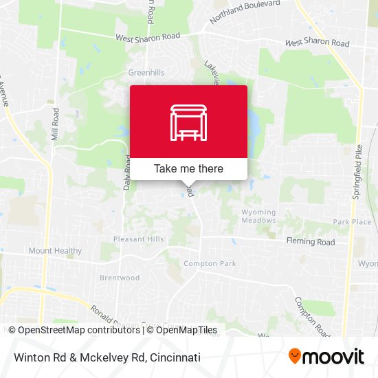 Winton Rd & Mckelvey Rd map