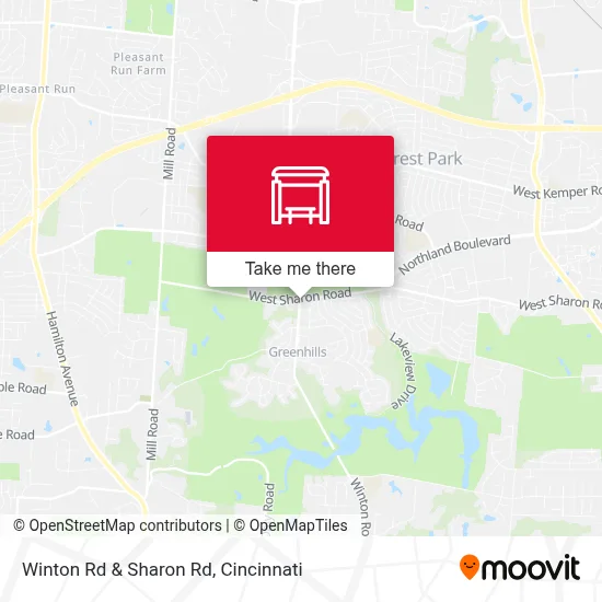 Winton Rd & Sharon Rd map