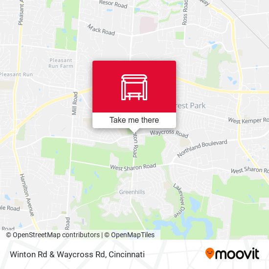 Winton Rd & Waycross Rd map