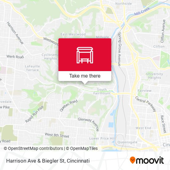 Mapa de Harrison Ave & Biegler St