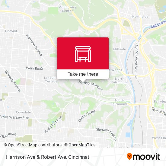 Harrison Ave & Robert Ave map