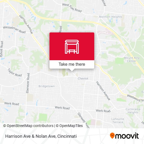 Harrison Ave & Nolan Ave map