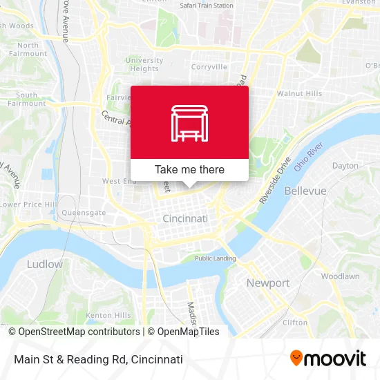 Main St & Reading Rd map