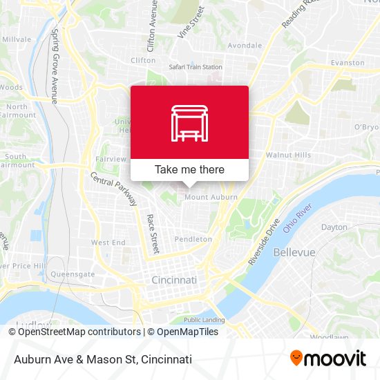 Auburn Ave & Mason St map