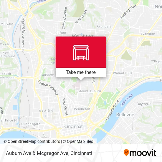 Mapa de Auburn Ave & Mcgregor Ave