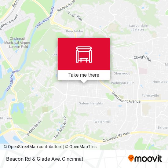 Beacon Rd & Glade Ave map