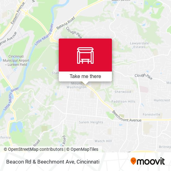 Beacon Rd & Beechmont Ave map