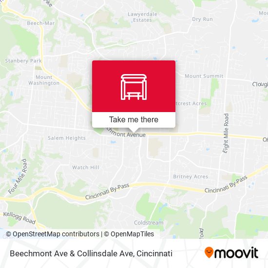 Mapa de Beechmont Ave & Collinsdale Ave