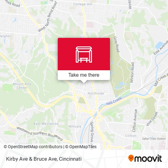 Mapa de Kirby Ave & Bruce Ave