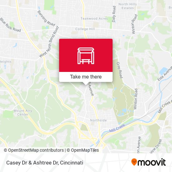 Casey Dr & Ashtree Dr map