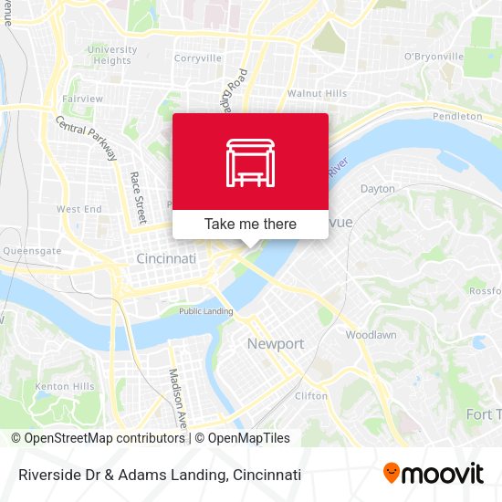 Mapa de Riverside Dr & Adams Landing