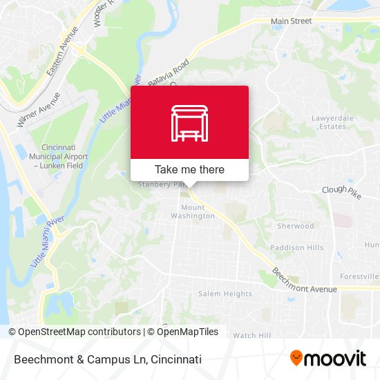 Beechmont & Campus Ln map