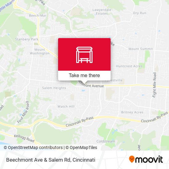 Mapa de Beechmont Ave & Salem Rd