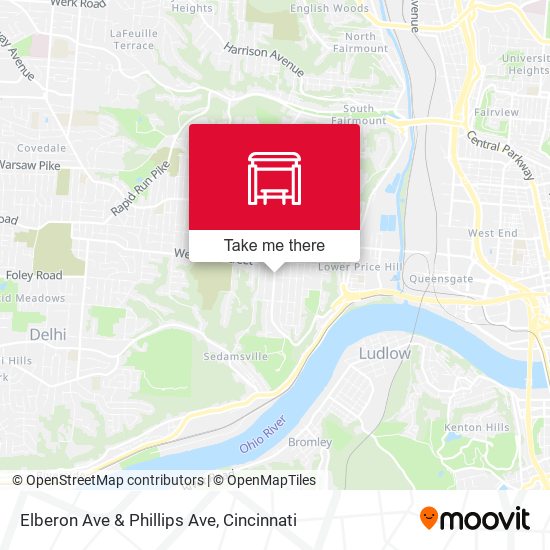 Elberon Ave & Phillips Ave map
