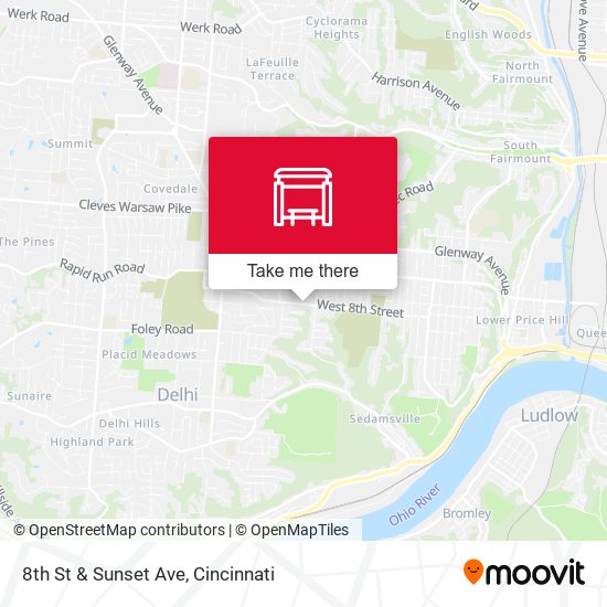 Mapa de 8th St & Sunset Ave