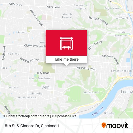 Mapa de 8th St & Clanora Dr