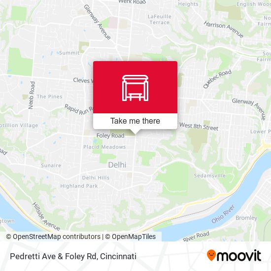 Pedretti Ave & Foley Rd map