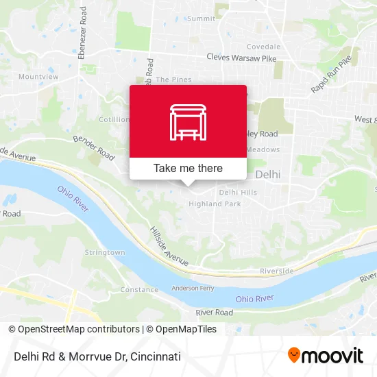 Mapa de Delhi Rd & Morrvue Dr