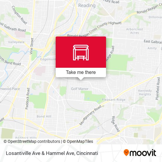 Losantiville Ave & Hammel Ave map