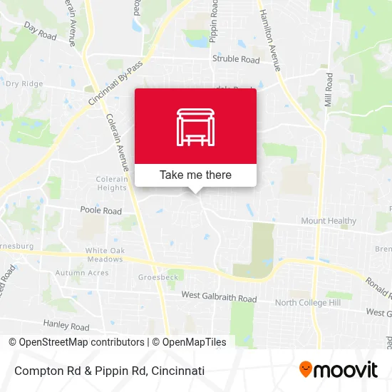 Compton Rd & Pippin Rd map