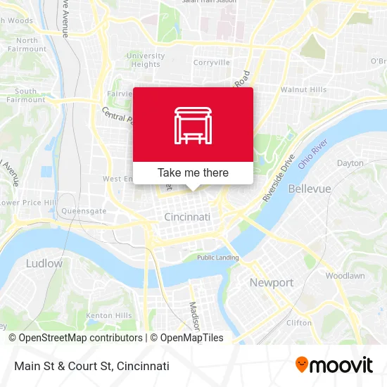 Main St & Court St map